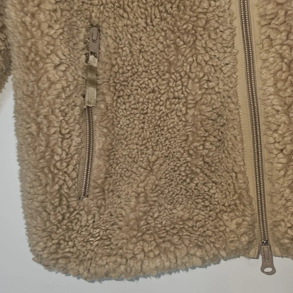 Aritzia Tna Sherpa Fleece Hooded Jacket Tan Size XXS - Picture 7 of 16